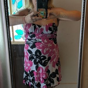 Stretchy floral dress size L